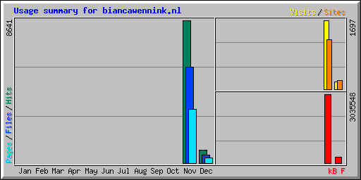 Usage summary for biancawennink.nl